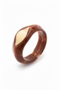 bracciale con dettaglio oro sul davanti shine